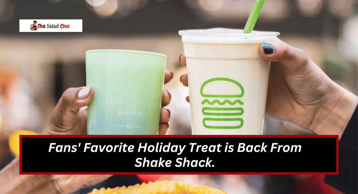 Fans' Favorite Holiday Treat is Back From Shake Shack.