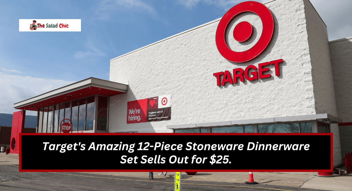 Target's Amazing 12-Piece Stoneware Dinnerware Set Sells Out for $25.