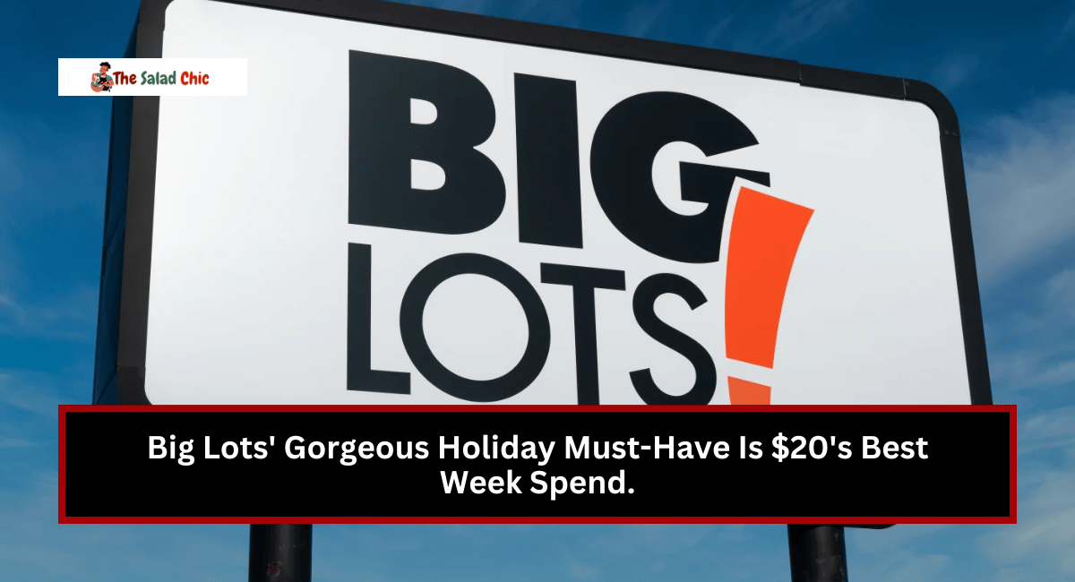 Big Lots' Gorgeous Holiday Must-Have Is $20's Best Week Spend.