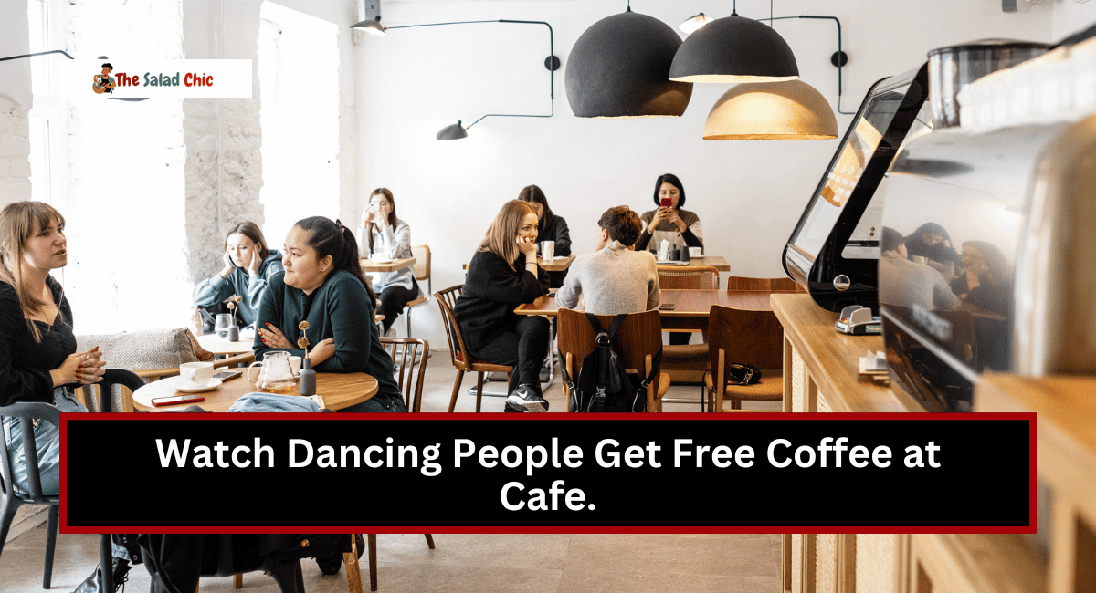 Watch Dancing People Get Free Coffee at Cafe.