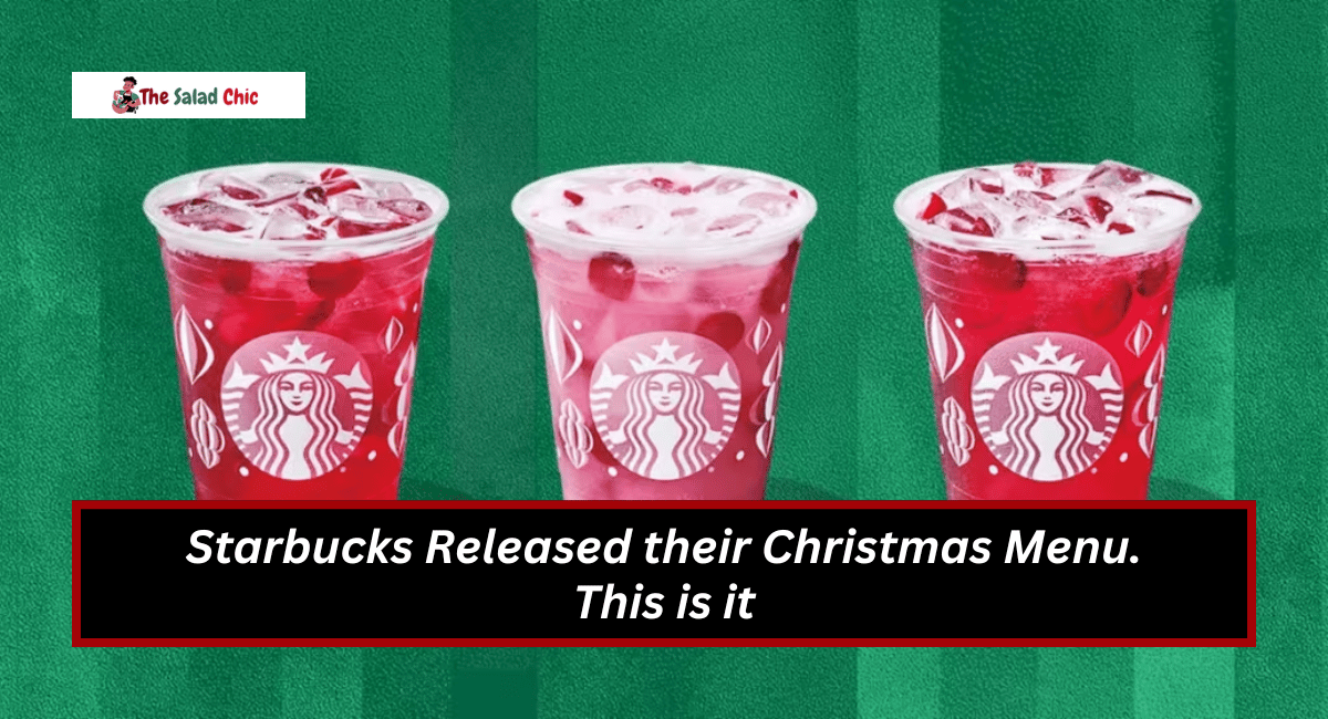 Starbucks Released their Christmas Menu. This is it