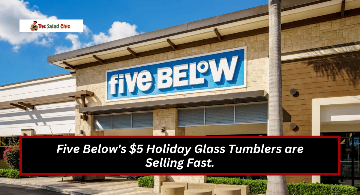 Five Below's $5 Holiday Glass Tumblers are Selling Fast.