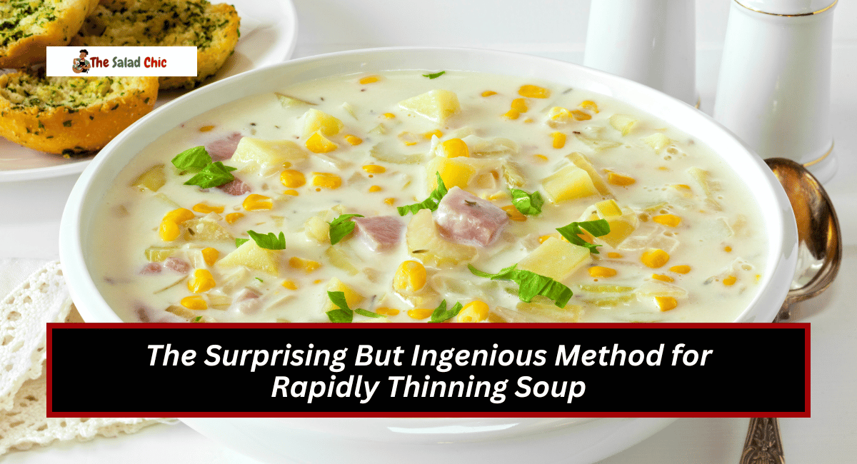 The Surprising But Ingenious Method for Rapidly Thinning Soup